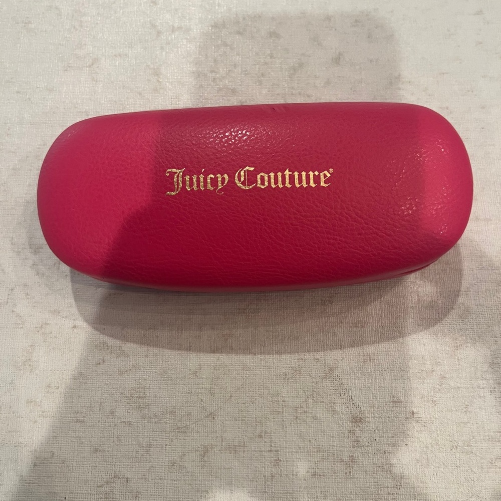 Sold Juicy Couture hot pink hard sunglasses case. Total Y2K vibes!